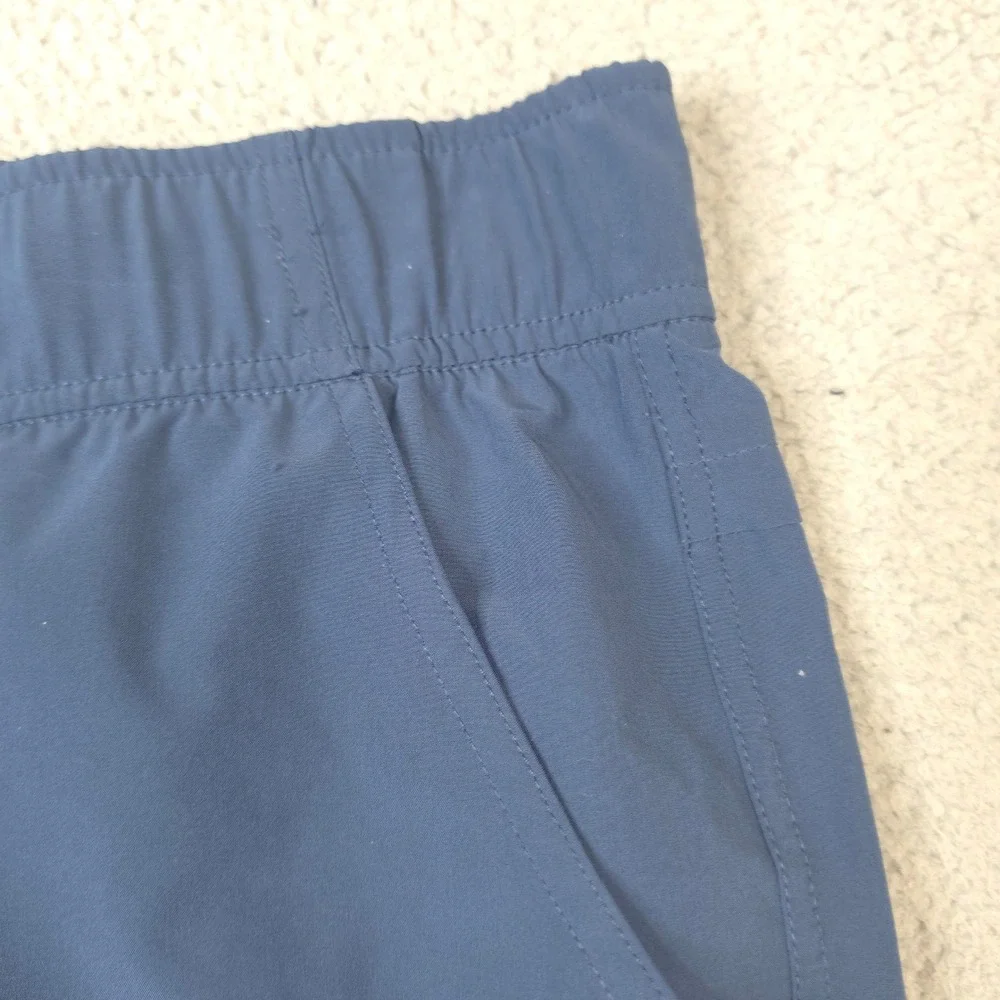 Eddie Bauer Pants Womens XXL Blue Hiking‎ Travel Elastic Waist 42 Straight Leg